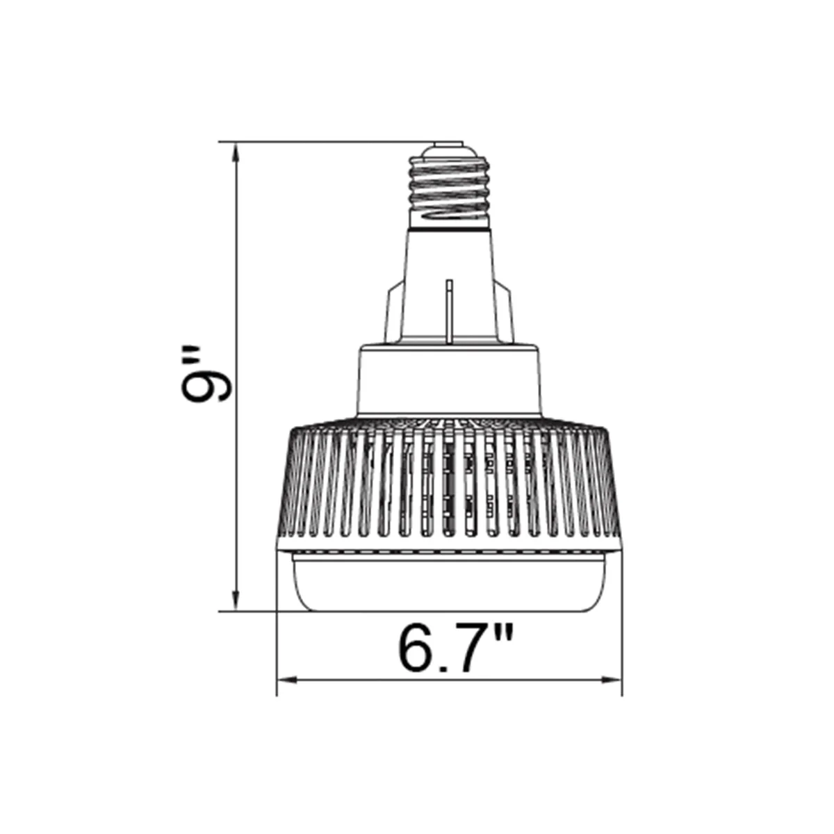 High-Power LED Retrofit Lamp 60 watt, 120-277V, E39 Base - Image 2