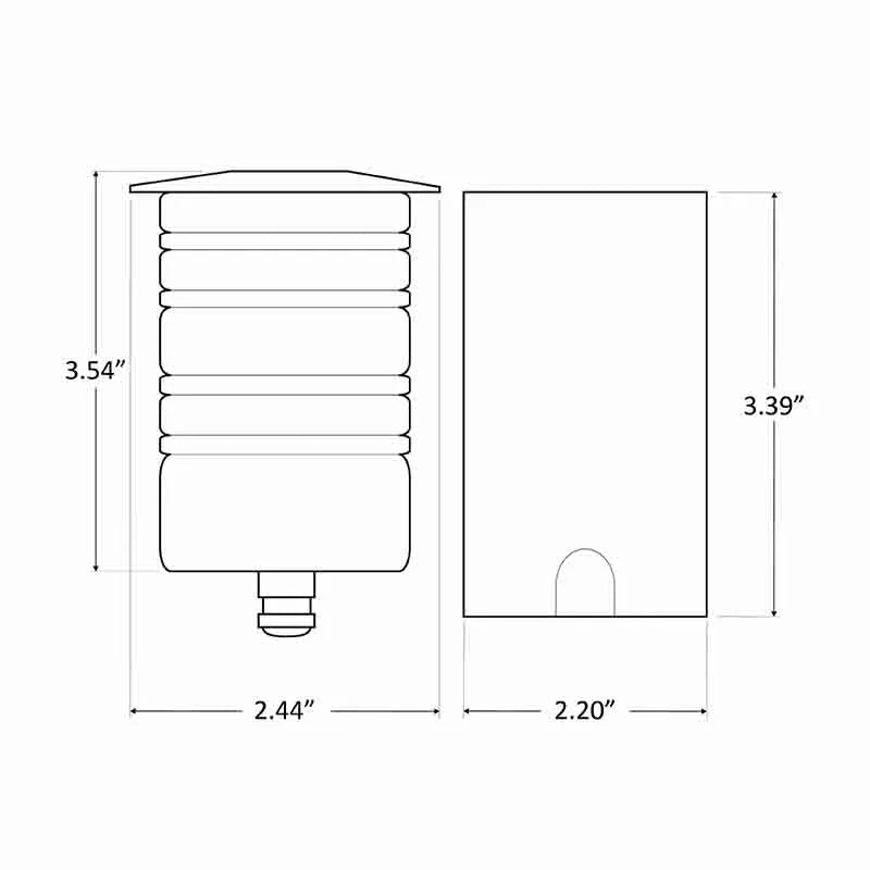 STAINLESS STEEL IN-GROUND LIGHT, 12V DC/AC, 3W COB, 290 LM, 45°, IP67, PC SLEEVE, 3000K OR 4000K - Image 3