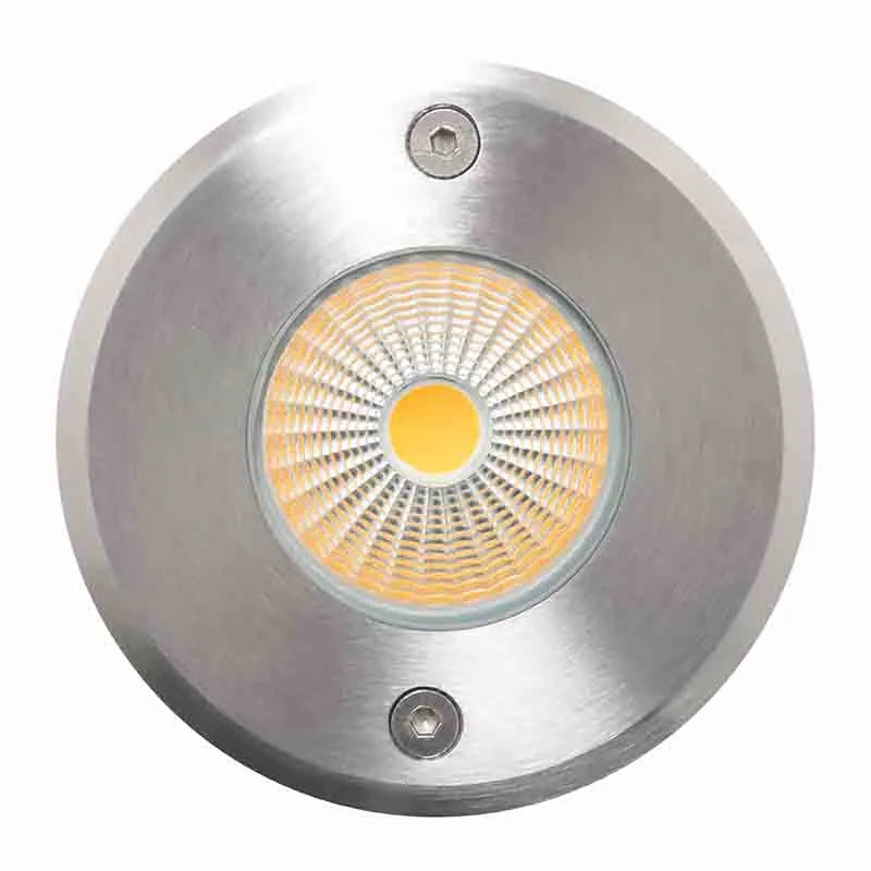 STAINLESS STEEL IN-GROUND LIGHT, 12V DC/AC, 7W COB, 620 LM, 90°, IP67, PC SLEEVE, 3000K OR 4000K - Image 2