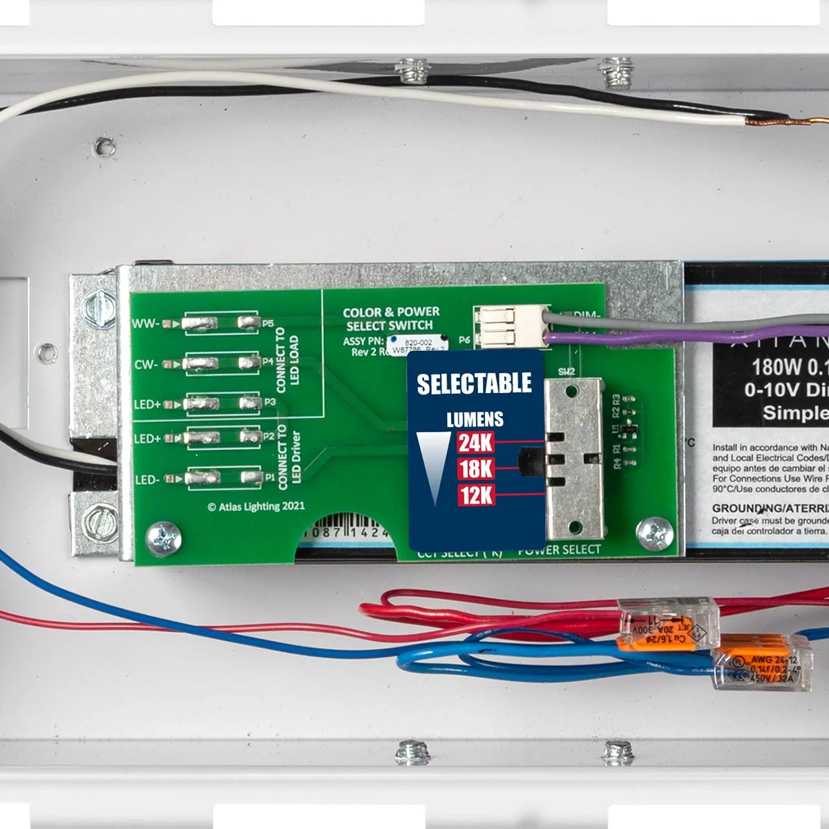 Independence Series LED Linear High Bay, 23,843 Lumen Max, Wattage Selectable, 4500K, 120-277V - Image 3