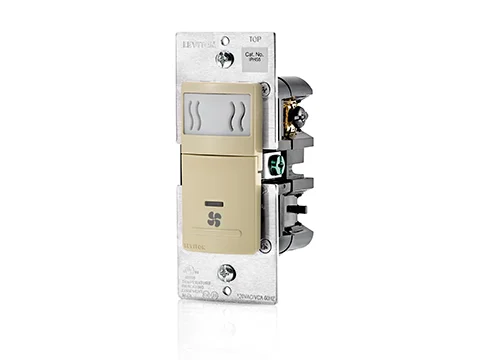 Humidity Sensor and Fan Control, Single Pole, 600W Incandescent, 150W LED/CFL, Ivory Color - Image 2