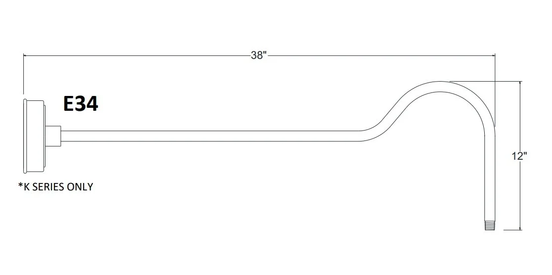 K1 Series LED Sign Light, Multiple Finishes and Mounting Arms Available - Image 7