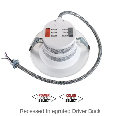 Advanta LED 10 Inch Recessed Downlight, 3,200 Lumens, Wattage Selectable: 21W/29.5W/37.5W, CCT Selectable: 3000K/4000K/5000K, 120-277V - Image 2