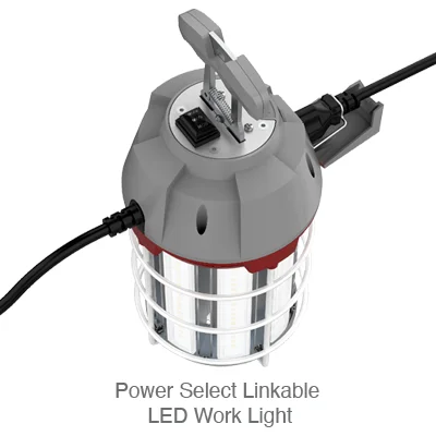 Temporary Working Light, Power Selectable 60/80/100W, 10000 Lumen Max, 5000K, 120V - Image 2