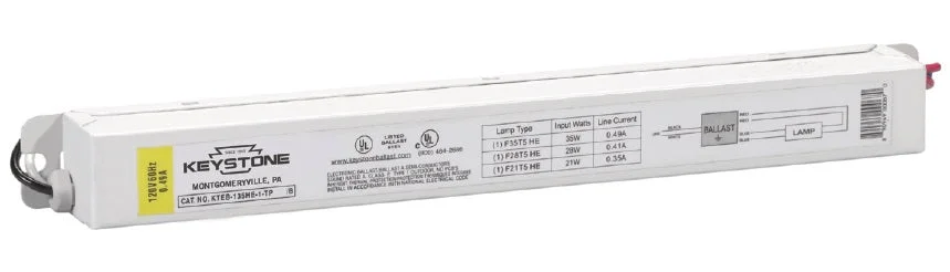 Keystone Electronic Ballast, 1 Lamp, F35T5, F28T5 or F21T5