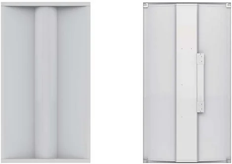 4PK 2 x 4 Foot LED Center Basket Troffer with Switched Color Temp 3500K, 4100K, 5000K, Variable Watts 40, 50, 60 watt - Image 2