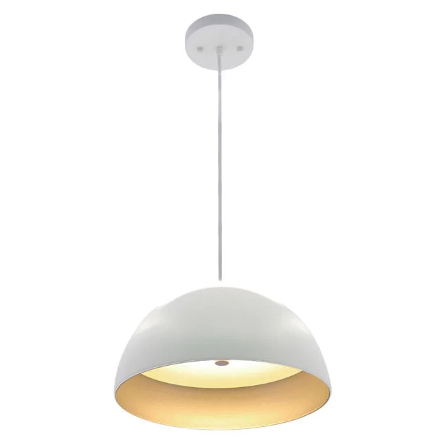 LED 20" Vintage Pendant Light, 40W, 2250LM, 120V, CCT Selectable 2700K/3000K/35000K/4000K/5000K, Black Gold or White Silver Finish - Image 5