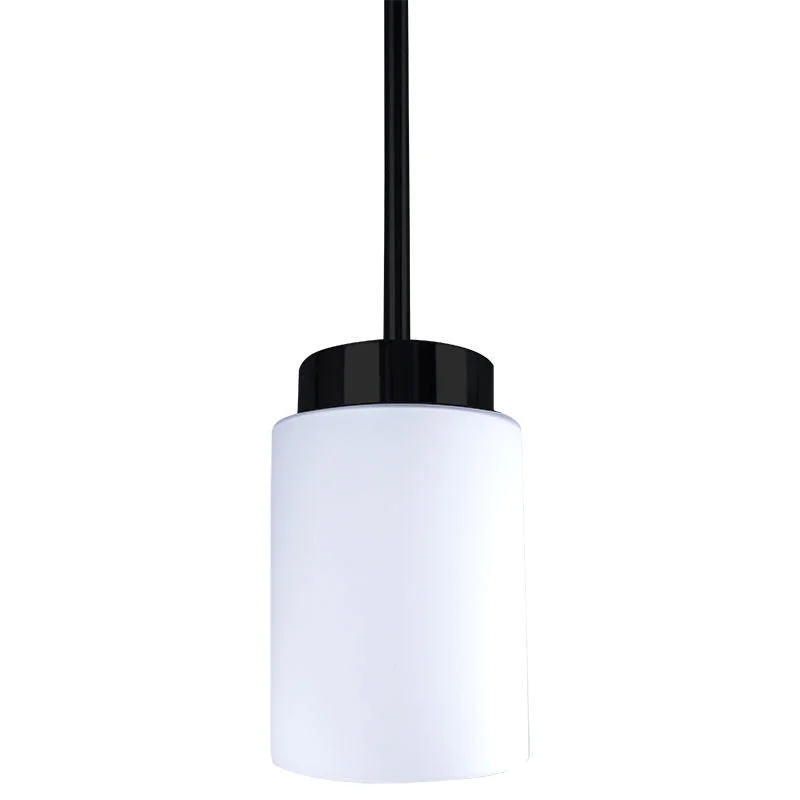 LED 4" Glass Pendant With 6FT Adjustable Rod Pendant Light, 12W, 720LM, 120V, CCT Selectable 2700K/3000K/35000K/4000K/5000K, Black or Brushed Nickel Finish - Image 3