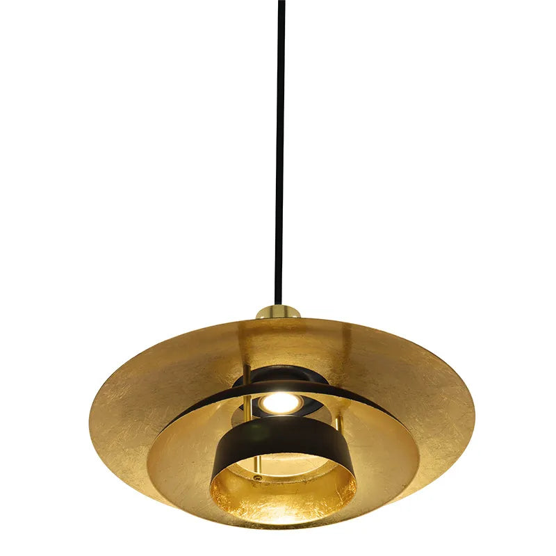 2" Modern Designer LED Pendant, 500 Lumens, CCT Selectable, 10W, White or Black Gold Finish - Image 6
