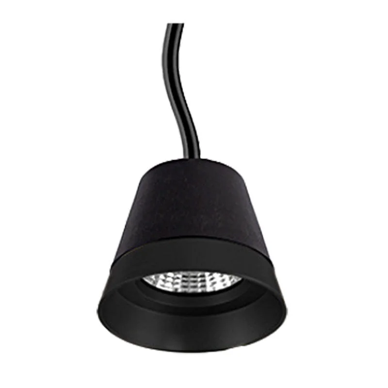 LED Cone Pendant with 6FT Adjustable Cord, 6W/9W/12W Selectable, 600LM, CCT Selectable 3000K/4000K/5000K, Black or White - Image 3