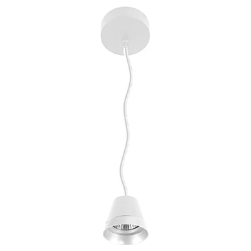 LED Cone Pendant with 6FT Adjustable Cord, 6W/9W/12W Selectable, 600LM, CCT Selectable 3000K/4000K/5000K, Black or White - Image 4