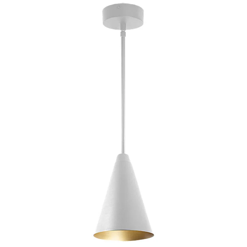 LED Cone Pendant with 4.5FT Adjustable Cord, 6W/9W/12W Selectable, 600LM, CCT Selectable 3000K/4000K/5000K, Black or White - Image 4