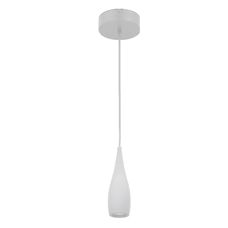 Wine Bottle Pendant Cylinder Light, Wattage and CCT Selectable, 120V, Black or White Finish - Image 2