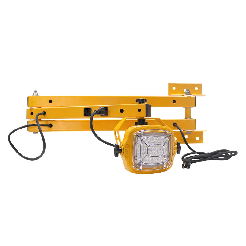 Square Loading Dock Light, 7000 Lumens, 50W, 6000K, with 1FT WP Connection Cord