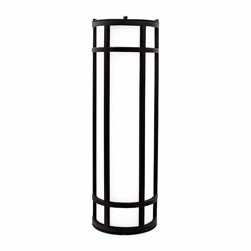 18" LED Outdoor Wall Sconce, 20W, 1500 Lumens, 120-277V, CCT Selectable 3000K/4000K/5000K, Dark Bronze or Silver Finish