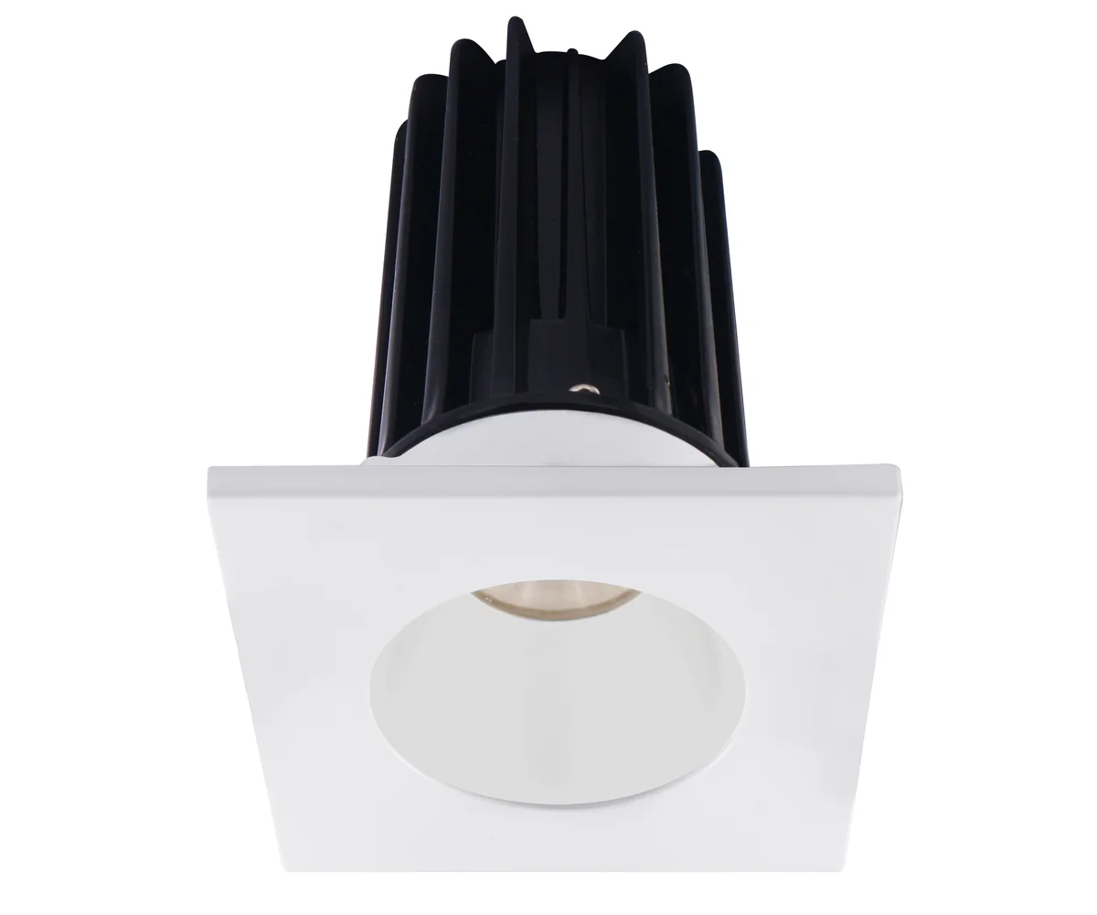 2" Square Recessed LED, 15W, 2700K/3000K/4000K, Multiple Reflectors and Square Trims
