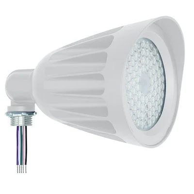 Knuckle Mounted S-Line LED Bullet Flood Light, 25W, 120-277V, 3,500 Lumens, CCT Selectable 3000K/4000K/5000K, Bronze or White Finish - Image 3
