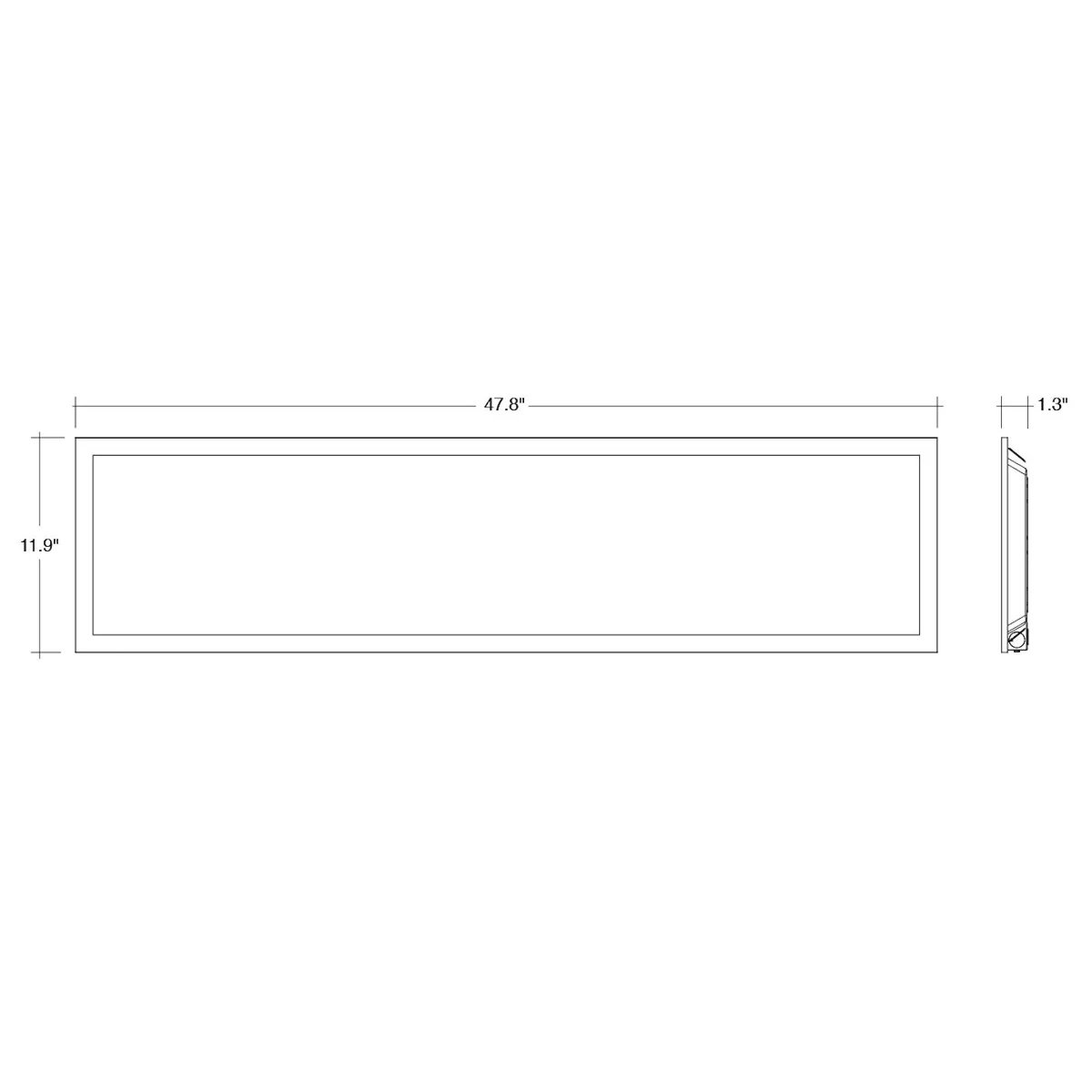 2PK 1x4 LED Panel: Backlit-Line Control Ready, 4000 Lumen Max, Wattage and CCT Selectable, 120-277V - Image 3