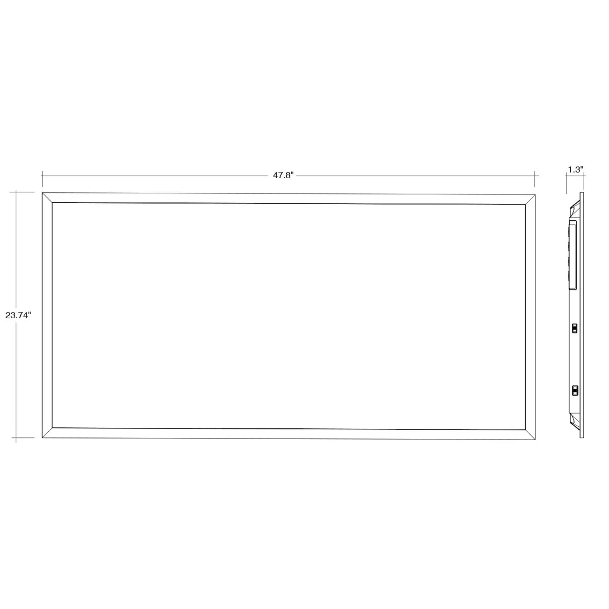 2PK 2x4 LED Panel: Backlit-Line Control Ready, 6250 Lumen Max, Wattage and CCT Selectable, 120-277V - Image 3