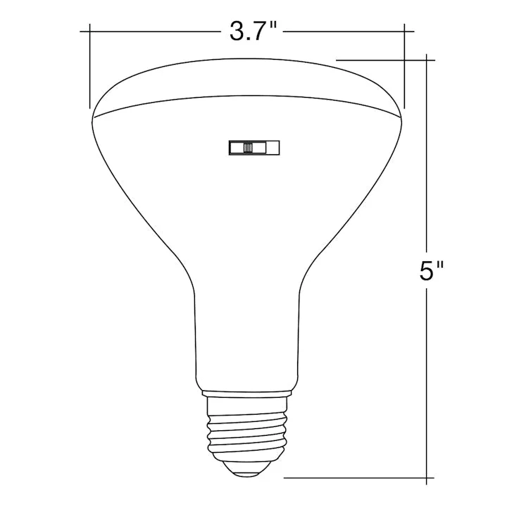 6PK BR Series: 5-CCT LED Bulb, PAR30 75W Equivalent, 8W, 120V - Image 2