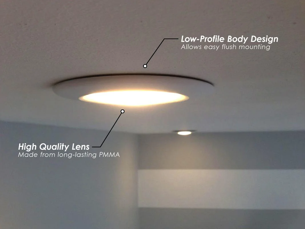 4 Inch LED Cusp Disk Light, 10 Watt, 650 Lumens, CCT Selectable, 120V (Available in Bronze and White) - Image 4