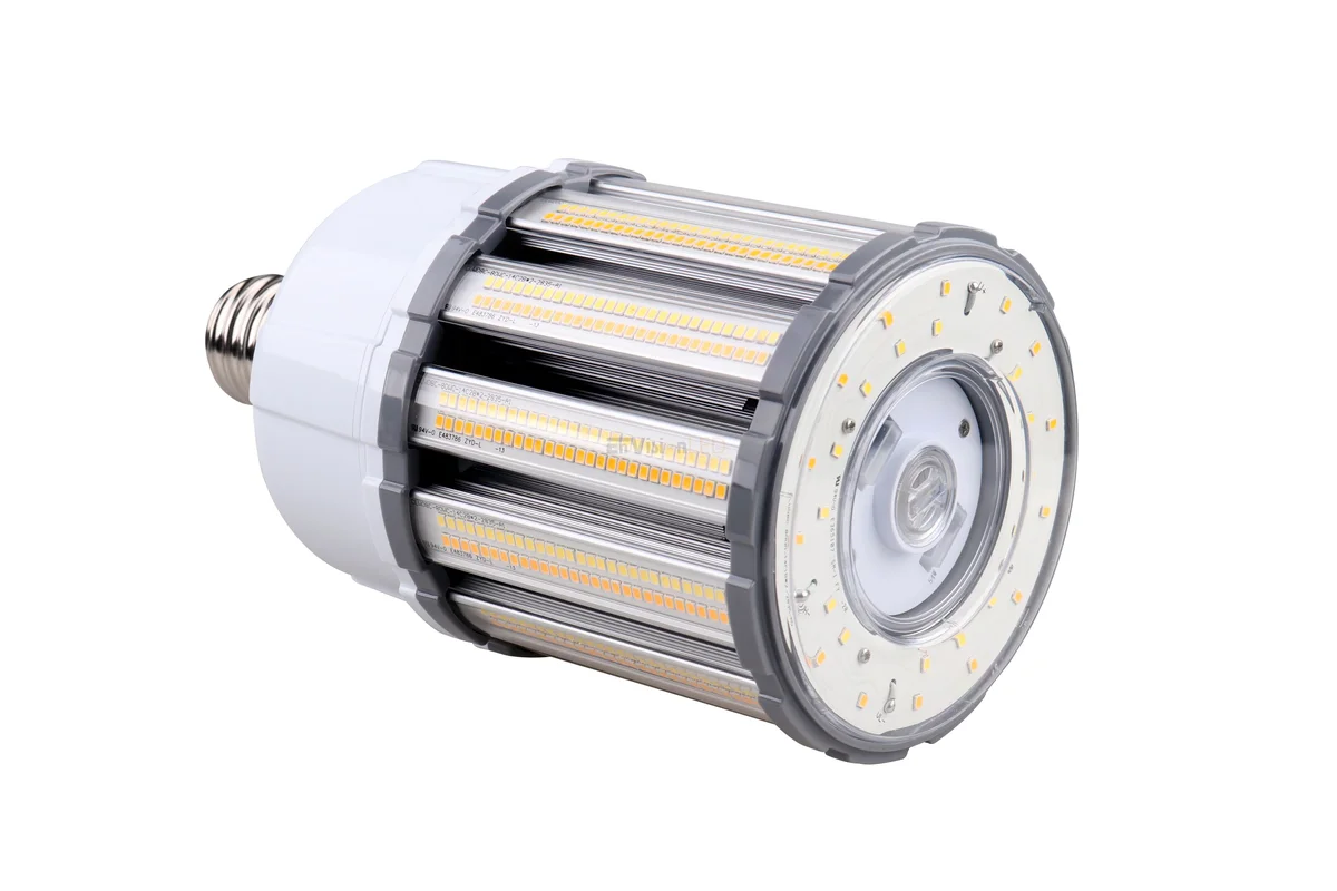 LED Corn Bulb 3CCT + 3 Power Select IP64 Clear Lens, E26 Base - Image 2