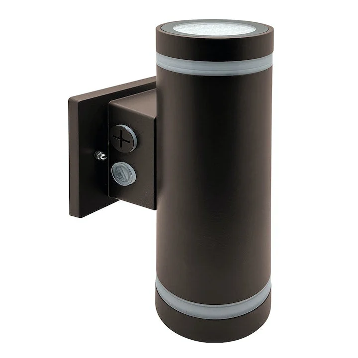 3" Edge-Lit Cylinder Up/Down Light, 3600 Lumen Max, CCT and Wattage Selectable, Integrated Photocell, 120-277V