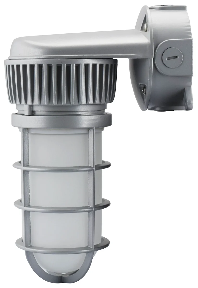 LED Vapor Tight Jelly Jar, 20W, 1,713 Lumens, 120-277V, 3000K or 4000K CCT, Wall or Ceiling Mount