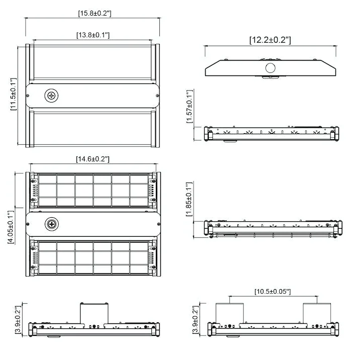 1FT LED Linear High Bay, 24750 Lumen Max, Wattage and CCT Selectable, 120-277V or 277-480V - Image 3