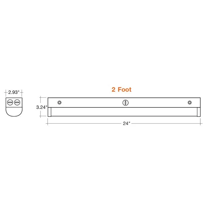 2FT Round Strip Light, 2600 Lumens, 20W, CCT Selectable, 120-277V, Optional Emergency Backup, White or Black Finish - Image 6