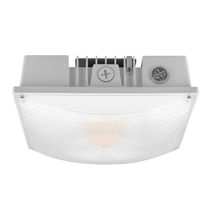 Square Canopy: Slim-Line, 8700 Lumen Max, Wattage and CCT Selectable, 120-277V, White or Bronze Finish - Image 3