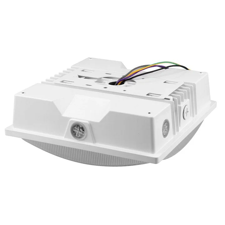 Square Canopy: Slim-Line, 8700 Lumen Max, Wattage and CCT Selectable, 120-277V, White or Bronze Finish - Image 4