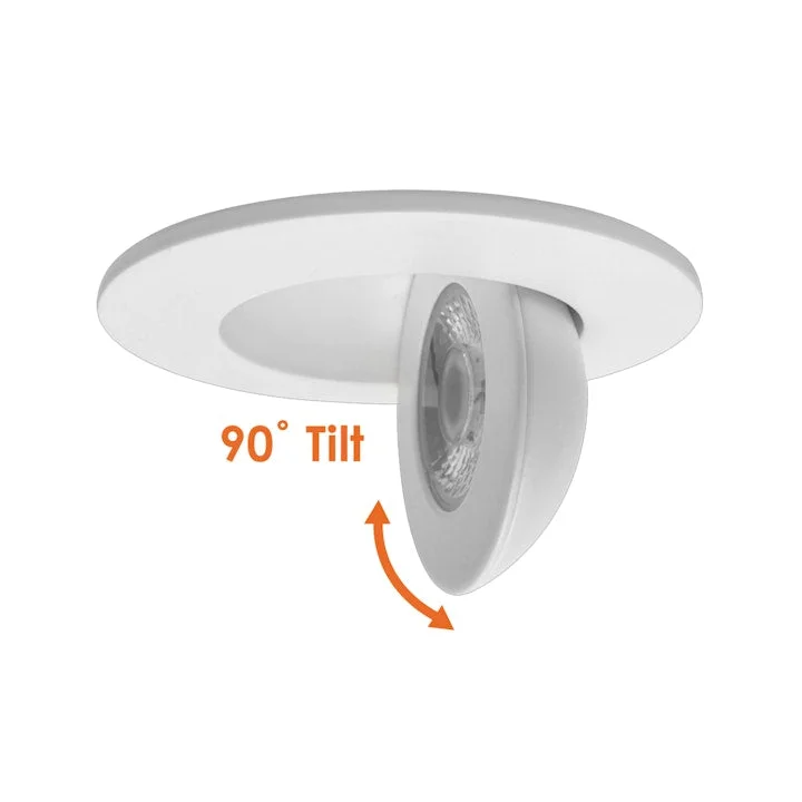 2" Floating Gimbal Canless Downlight, 400 Lumens, 5W, CCT Selectable, 120V - Image 2