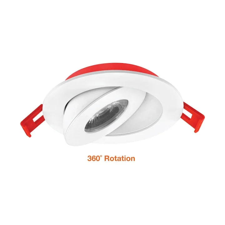 4" SnapTrim Floating Adjustable J-Box Fire Rated, 700 Lumens, 9W, CCT Selectable, 120V - Image 4