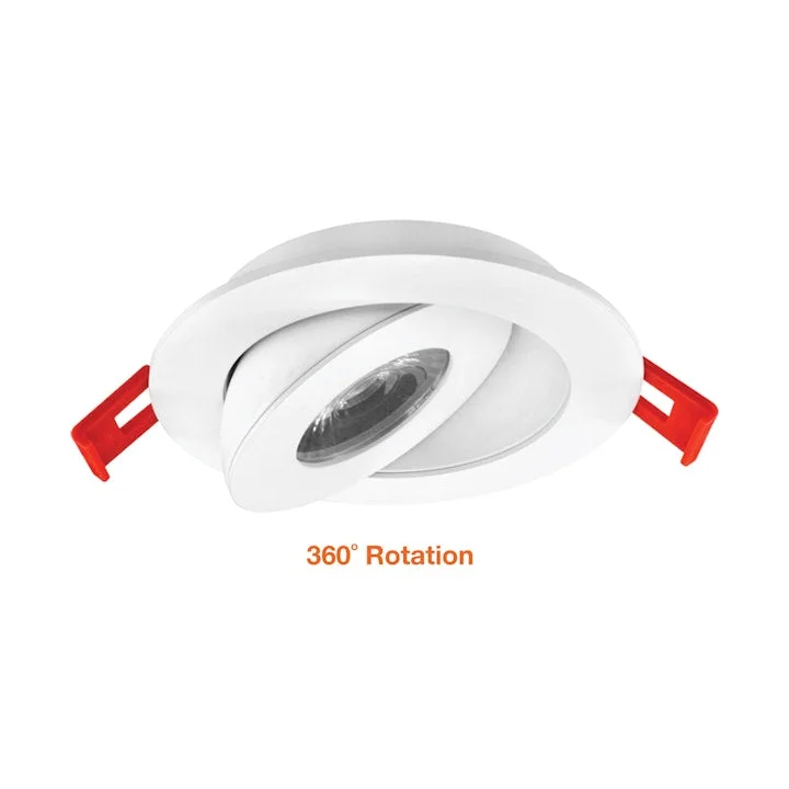4" SnapTrim Floating Adjustable J-Box, 700 Lumens, 9W, CCT Selectable, 120V - Image 3