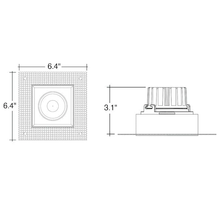 4" Multiple Trimless: Single Head, 1000 Lumens, 15W, 120V - Image 3