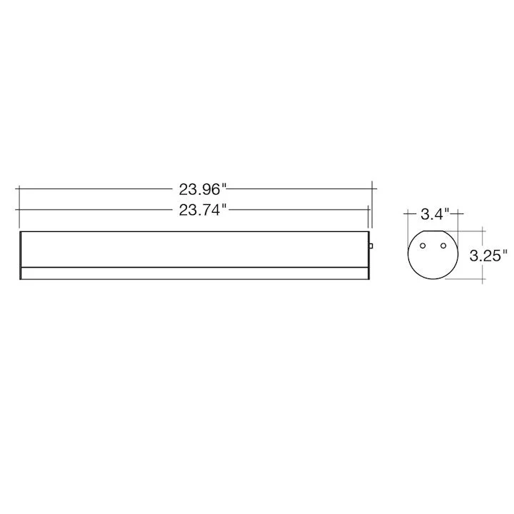 ARCY-2' Linear Fixture, Up & Downlight, 2300 Lumens, 20W, CCT Selectable, 100-277V - Image 3