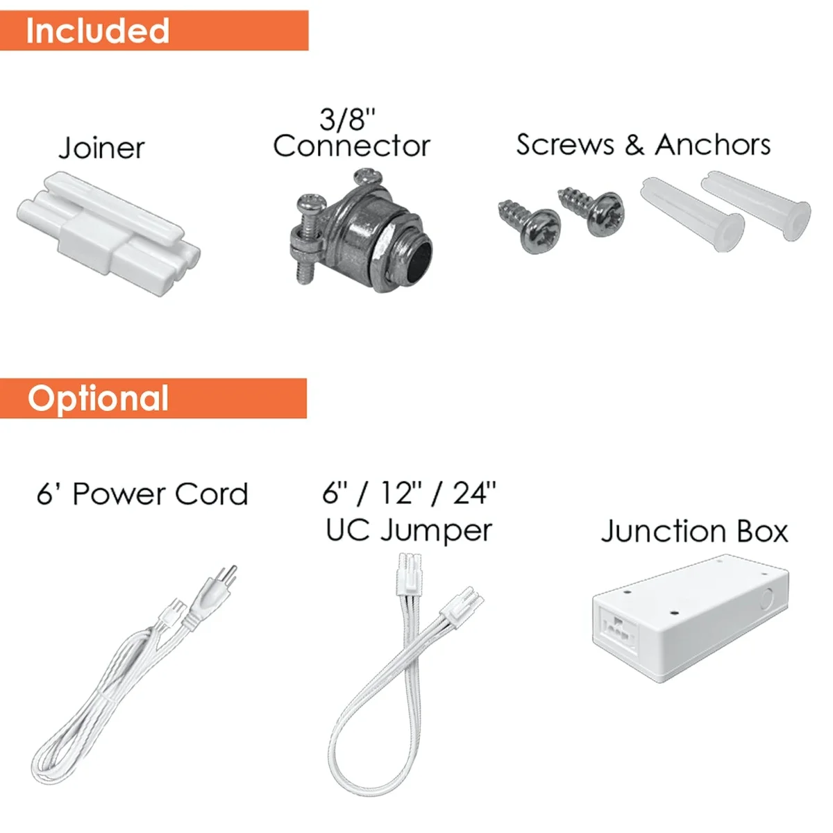 22" LED Undercabinet Bar Light, 10W, 750 Lumens, CCT Selectable, 120V, White or Bronze Finish - Image 3