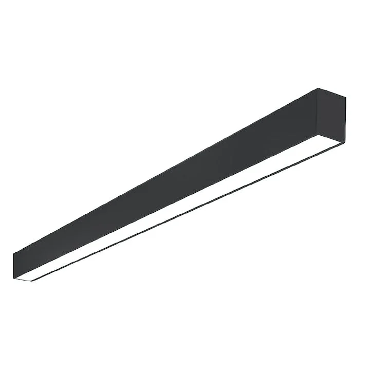 8FT C-Line: Suspended Linear w/ Uplight, 12500 Lumen Max, Wattage and CCT Selectable, 120-277V, Black or White Finish - Image 3