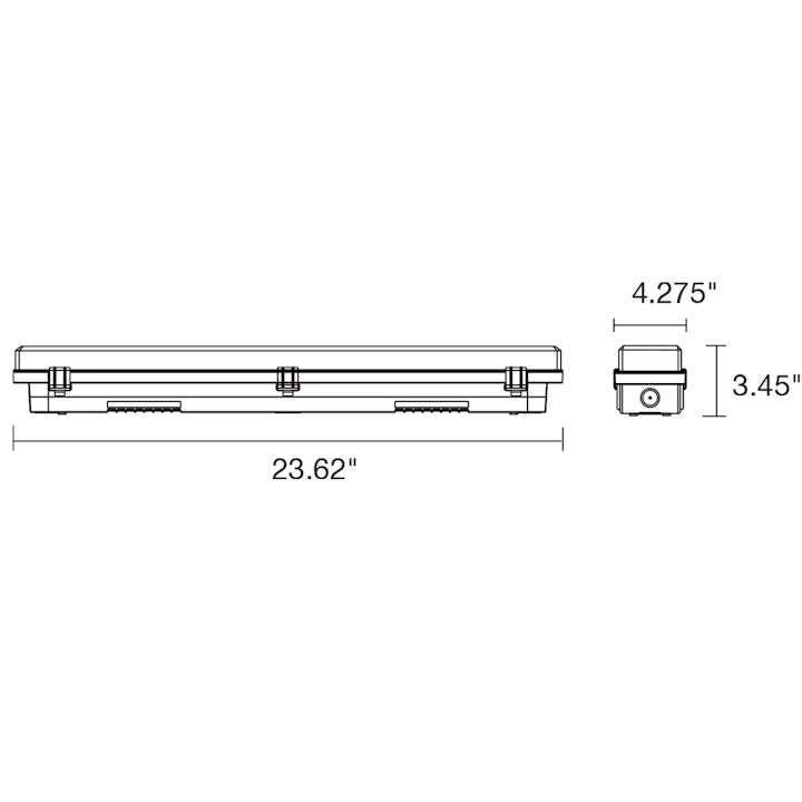 2ft Vapor Tight Fixture, 3750 Lumen Max, Wattage and CCT Selectable, 120-277V - Image 3