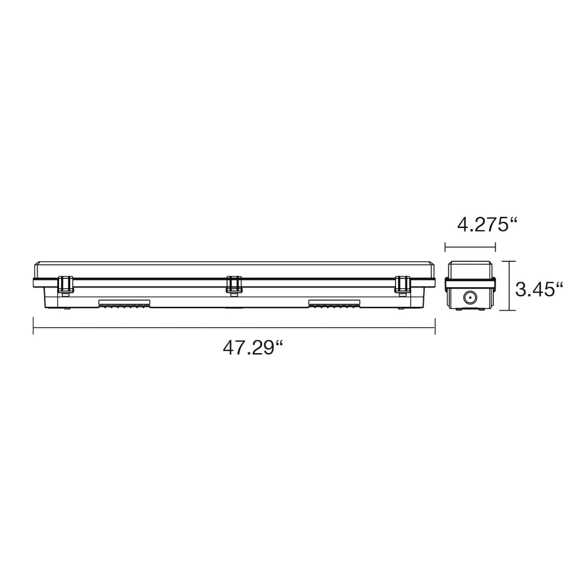4FT High Output LED Vapor Tight, 12,000 Lumen Max, Wattage and CCT Selectable, 120-277V - Image 3