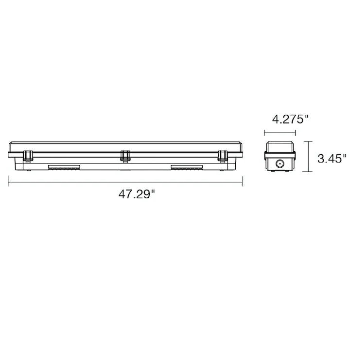 4ft Vapor Tight High Output, 4200 Lumens, 80W, Green Horticultural Light - Image 3