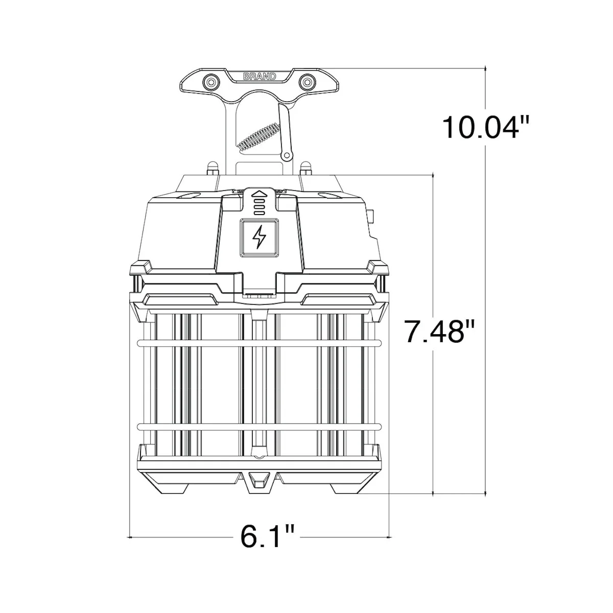 LED Work Light with 5FT Cable, 7800 Lumens, 60W, 5000K, 120V - Image 4