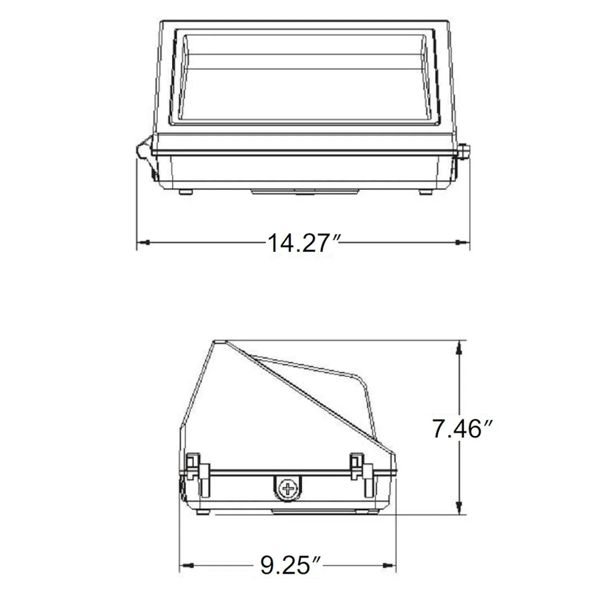 LED Wall Pack, 8,700 Lumen Max, Wattage, CCT and Optic Selectable, Integrated Photocell, 120-347V, Bronze, Black or White Finish - Image 3