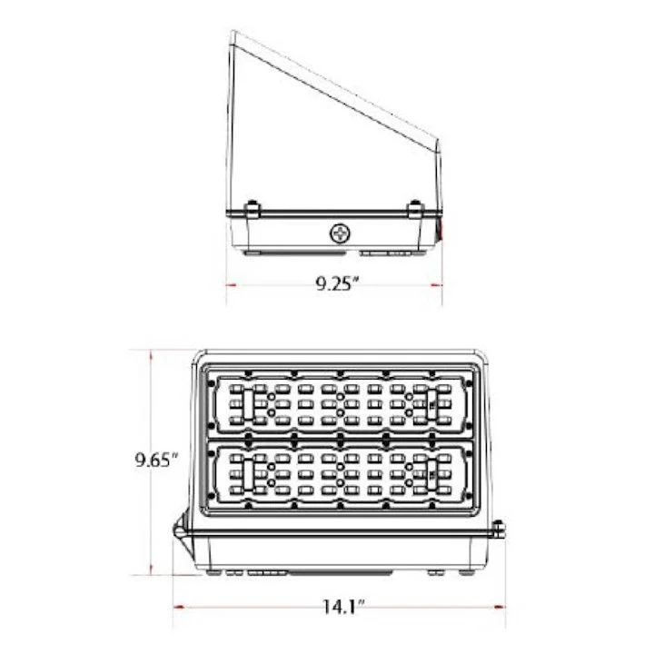 Wall Pack: FC-Line, 21,750 Lumen Max, Wattage and CCT Selectable, 120-277V, Black or White Finish - Image 5