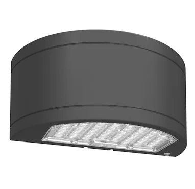 LED Semi-Circle Up/Down Wall Pack, 11,600 Lumen Max, CCT and Wattage Selectable, Integrated Photocell, 120-347V, Bronze or Black Finish - Image 4