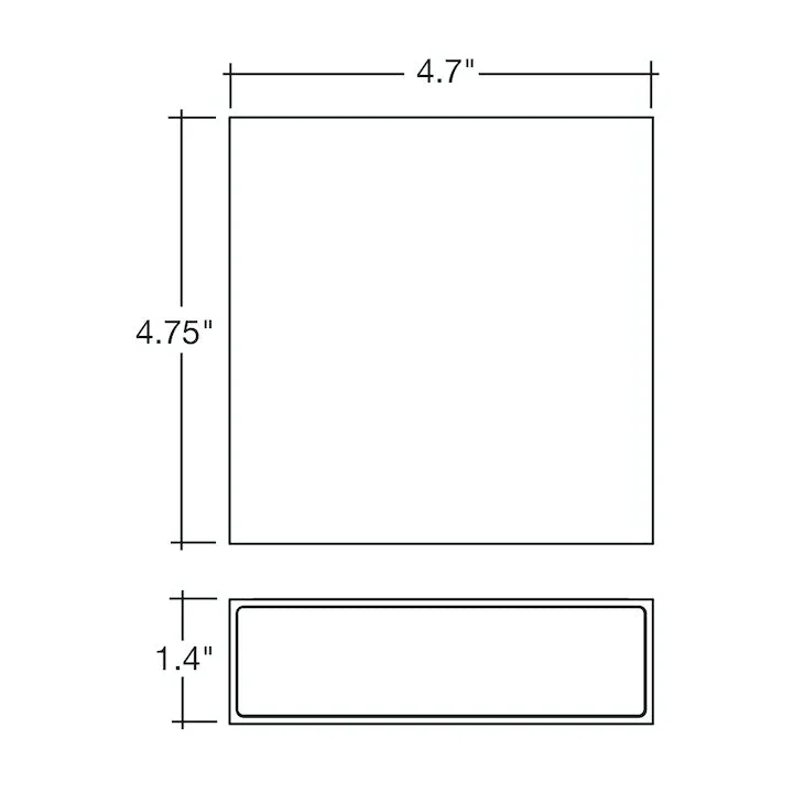 Modern Square Sconce Light, 1000 Lumens, CCT Selectable, 120V, White or Black Finish - Image 4