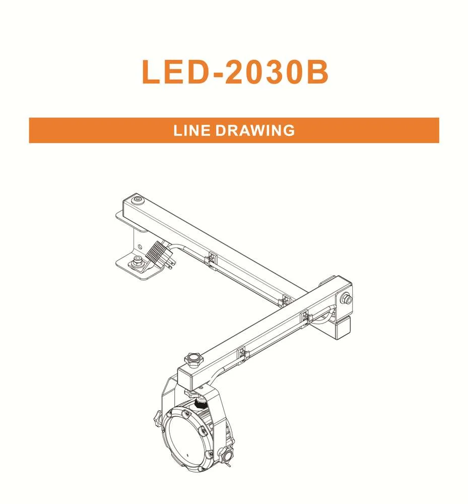 LED Dock Light With Adjustable Arm, 3400 Lumens, 28W, 5700K, 120-277V - Image 3