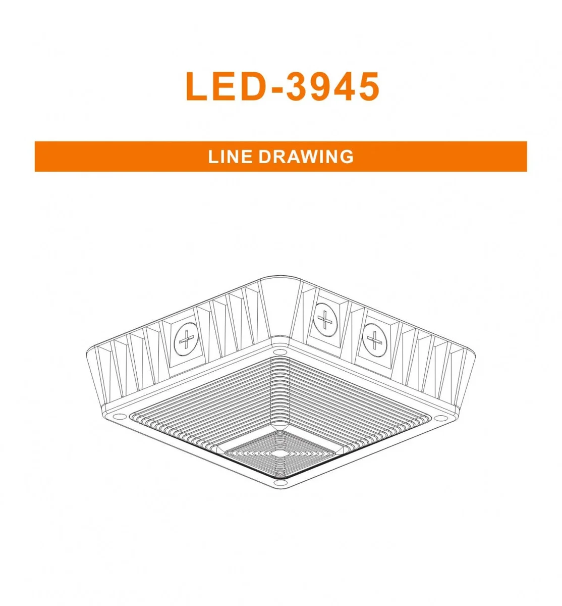 LED Mini Canopy Light, 5451 Lumen Max, Wattage & CCT Selectable, 120-277V - Image 2