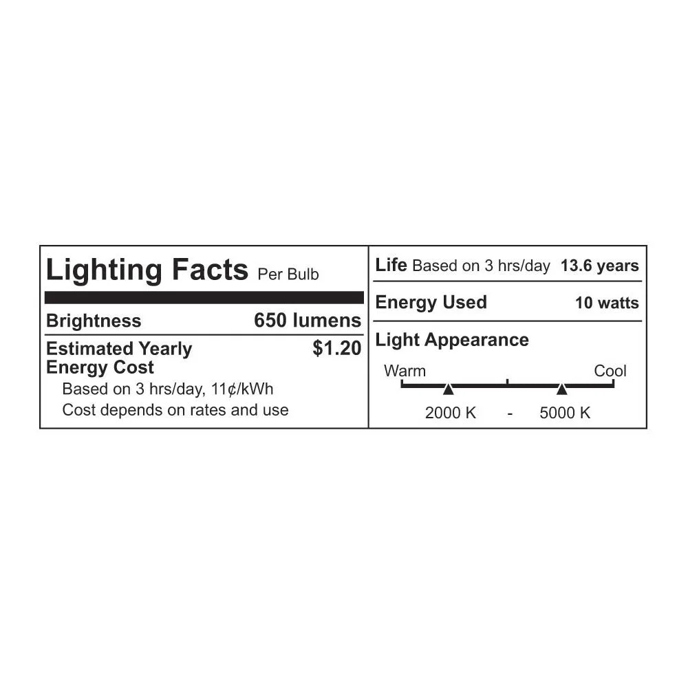 Smart LED Wi-Fi BR30 10 Watt Light Bulb, 120V, 60W Comparable (adjustable CCT) - Image 4